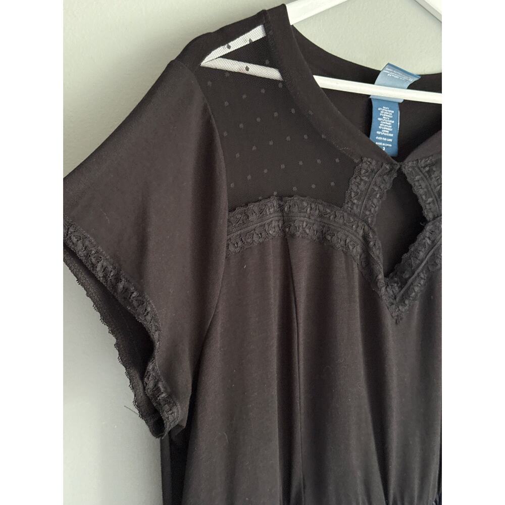 Torrid Harry Potter Women 3 Black Babydoll Dress Whimsigoth Dark Academia Witchy - Picture 4 of 9